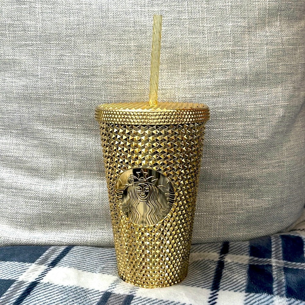 STARBUCKS Metallic Gold Grande Studded Cup